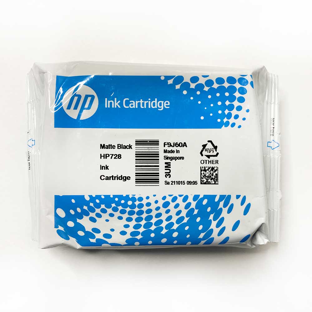 HP 728 Matte Black Ink Cartridge F9J60A 40ml DesignJet T830 T730