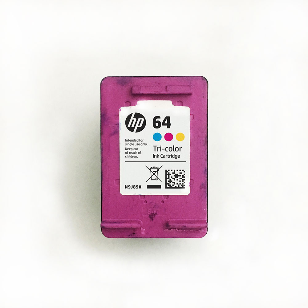 recycle your N9J89AN Tri-color No. 64 empty ink cartridge