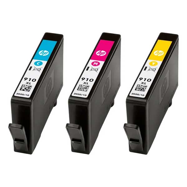 HP 910 910XL Tri-Color Cyan Magenta Yellow